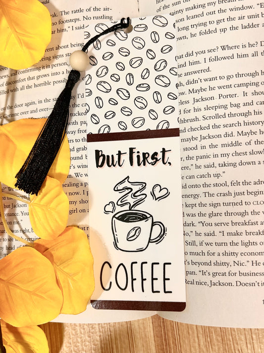 But First, Coffee Bookmark